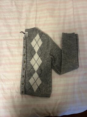 H&M Gray Button-Up Cardigan